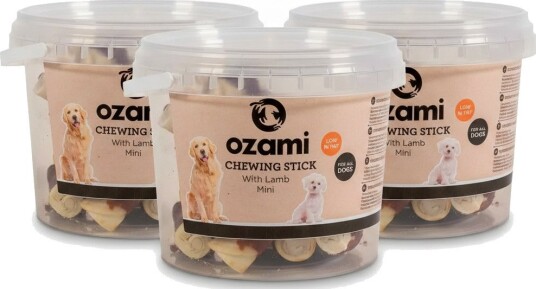 Ozami tyggesticks 6 cm bøtte 300 g