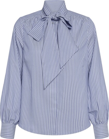 Newhouse Minna Tie Collar Shirt Navy 40