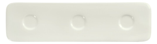VEGA Serveringsfat rektangulært  Opus med fordypning; 36.5x10.5x1.5 cm LxBxH; Elfenben; 4 Stykk / Forpakning