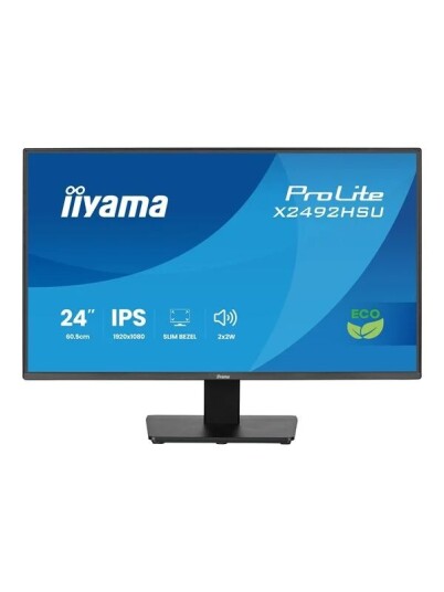 iiyama ProLite X2492HSU 24" Full HD LED Monitor med IPS-panel og HDMI