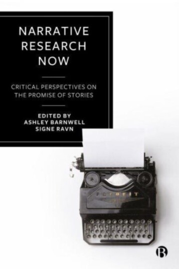 Narrative Research Now Critical Perspectives on the Promise of Stories Narrative Research Now Critical Perspectives on the Promise of Stories