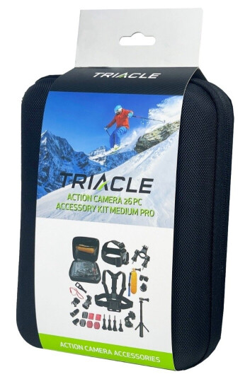 TRIACLE ACTIONKAMERA PRO TILBEHØRSSETT 26 STK TRIACLE ACTIONKAMERA PRO TILBEHØRSSETT 26 STK