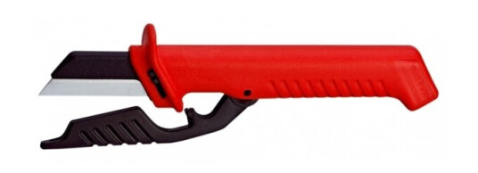 Knipex Kabelkniv 98 56 med Utskiftbar Klinge - Rød 50 mm Knipex Kabelkniv 98 56 med Utskiftbar Klinge - Rød 50 mm