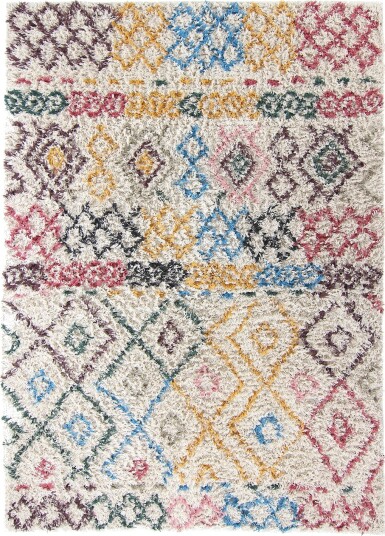 Ryetepper Maloney Natural Cotton Shaggy multi Størrelse: 240 x 340 cm
