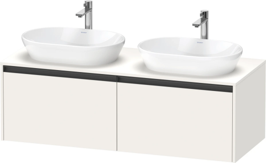 Duravit Ketho.2 Servantskap 2 Skuffer 1400x550 mm Dobbel Hvit Matt