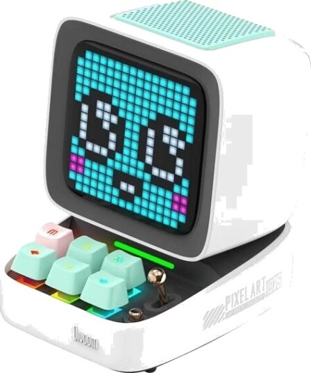 Divoom Ditoo Pro Retro Pixel Art Bluetooth-høyttaler Hvit