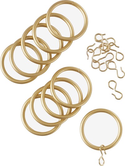 Jotex 10pk Gull Gardinringer 1533385110