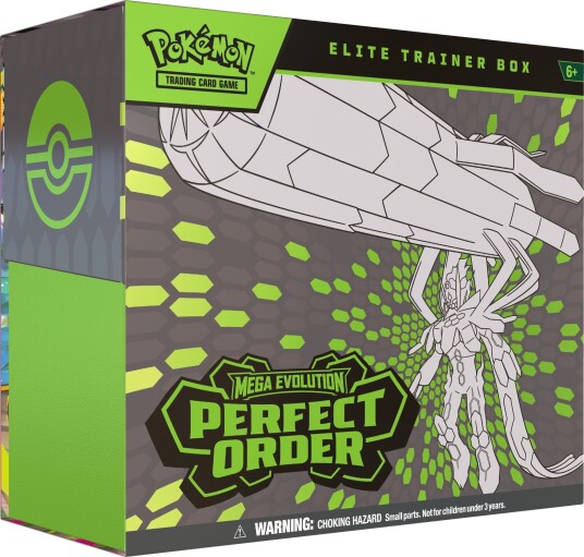 Pokémon Mega Evolution Elite Trainer Box - Perfect Order med Mega Zygarde/Tyrunt Pokémon Mega Evolution Elite Trainer Box - Perfect Order med Mega Zygarde/Tyrunt
