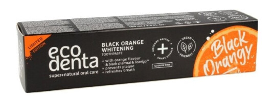 Ecodenta Whitening Tannkrem Black Orangy 100Ml