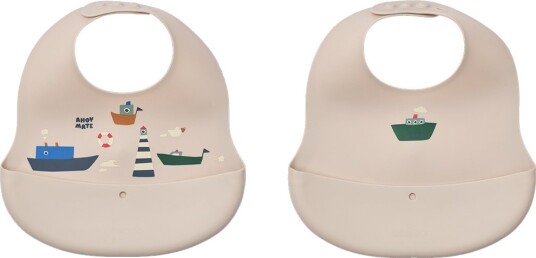 Liewood Ember Smekke 2-pakk med Sølelomme Sailing/Sandy Liewood Ember Smekke 2-pakk med Sølelomme Sailing/Sandy
