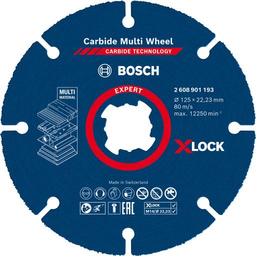 Bosch 125 mm Kappeskive Multiwheel for Tre og Multimaterialer