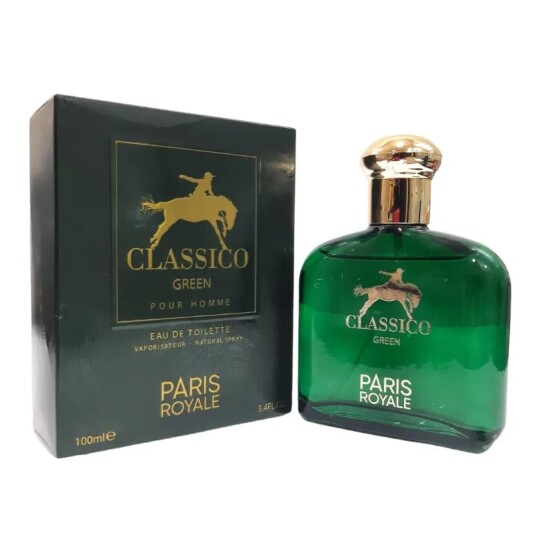 Paris Royale PR038: Classico Green for Men 100ml Eau De Toilette