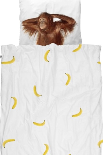 Snurk Sengetøy   Junior   Banana Monkey   Snurk   Junior   Sengetøy   Junior   Hvit