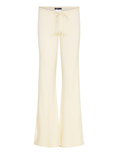 Gina Tricot Knitted Trousers   Cream   XL