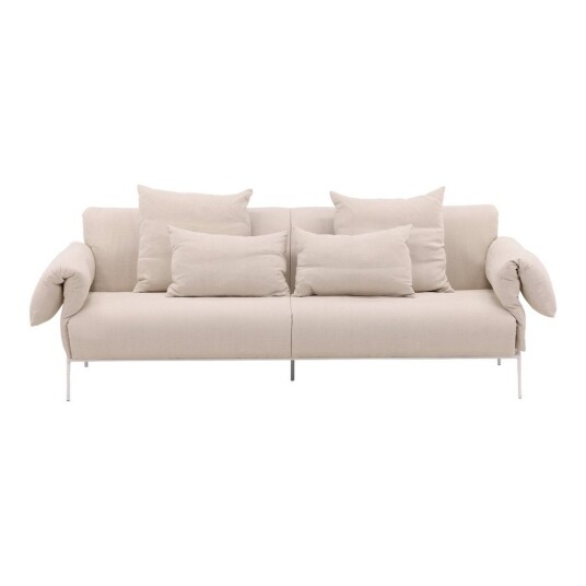 Vind Öckerö 3-pers sofa - Hvit/beige lin Unoliving 1841405-01-0 1841406-01-0