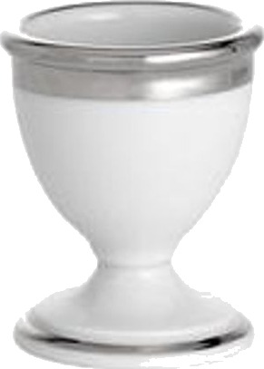 Pillivuyt Bistro eggeglass hvit/sølv