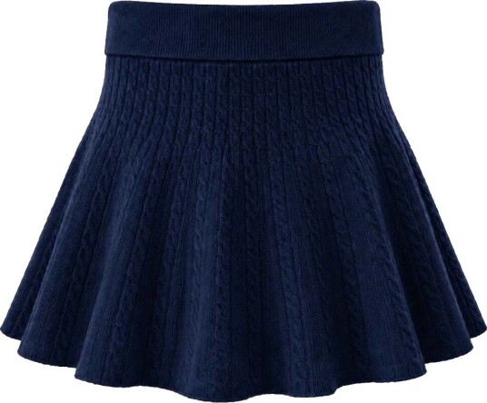 Vilje & Ve Chloe skjørt i ull til barn Dark Navy (140) 140