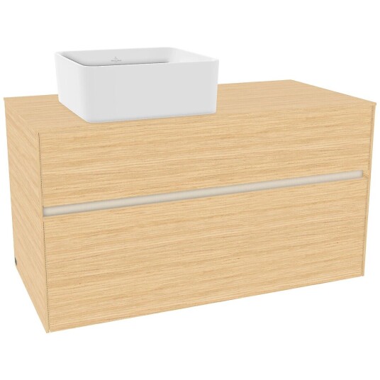 Villeroy & Boch  Collaro Servantskap med 2 skuffer 100x50x54,8 cm u/lys Nordisk Eik