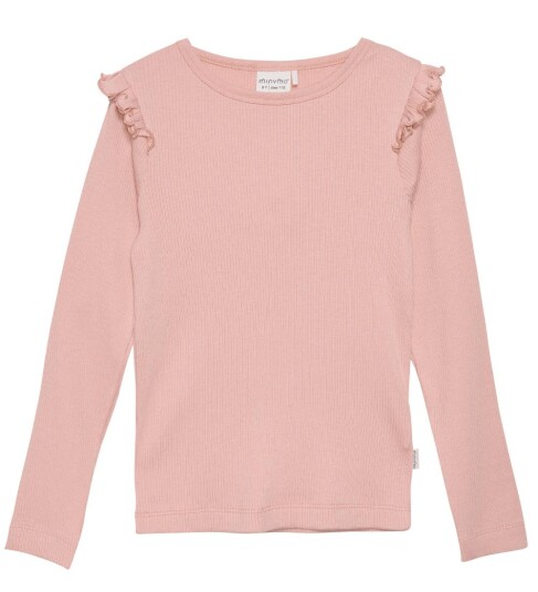 Minymo Ribb Genser Til Barn, Misty Rose Minymo Ribb Genser Til Barn, Misty Rose