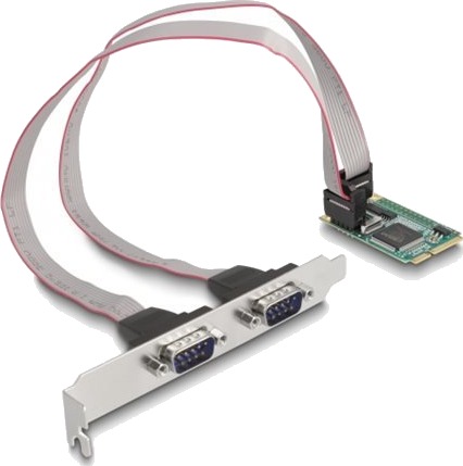Delock Seriell Adapter Pcie Mini Card Rs-232 X 2 95273