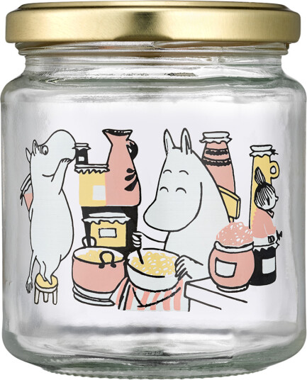 Muurla Mummi glasskrukke og 4 klistremerker 0,3L syltetøy Muurla Mummi glasskrukke og 4 klistremerker 0,3L syltetøy