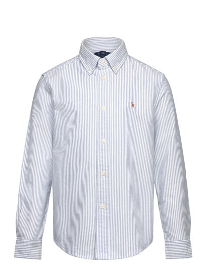 Ralph Lauren Kids Stripe Oxford Ls Bd Tp Sht Blue 102 108