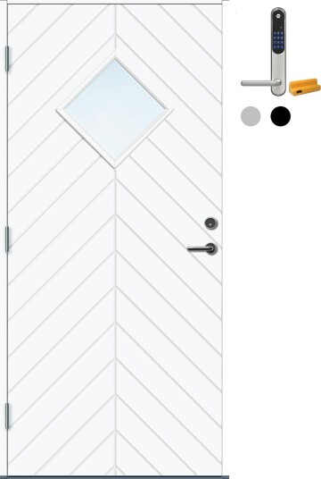 Ytterdør Bygg1 Geilo Thermoisolert med Yale Entrus