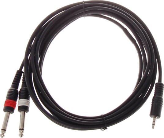 HiEnd 2 × Jack(Mono)-Til-Minijack(Stereo)-Kabel 3 m