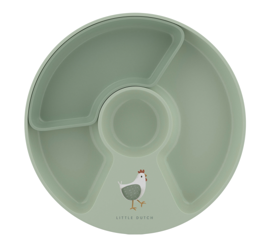 Mio barnetallerken med inndeling 20 cm Little Farm Mio barnetallerken med inndeling 20 cm Little Farm