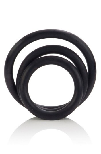 Cal Exotics Black Rubber Ring Set