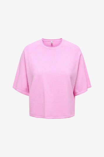 Only Carmakoma Pullover carLoyal 2/4 O neck Rosa