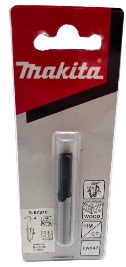 Makita D 67810 Notfres Med Bunnskjær 8mm Makita D 67810 Notfres Med Bunnskjær 8mm