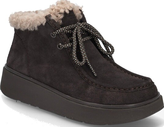 FitFlop Gen-Ff Suede Shearling Lace Up Boots - CHOCOLATE BROWN - 38 FitFlop Gen-Ff Suede Shearling Lace Up Boots - CHOCOLATE BROWN - 38