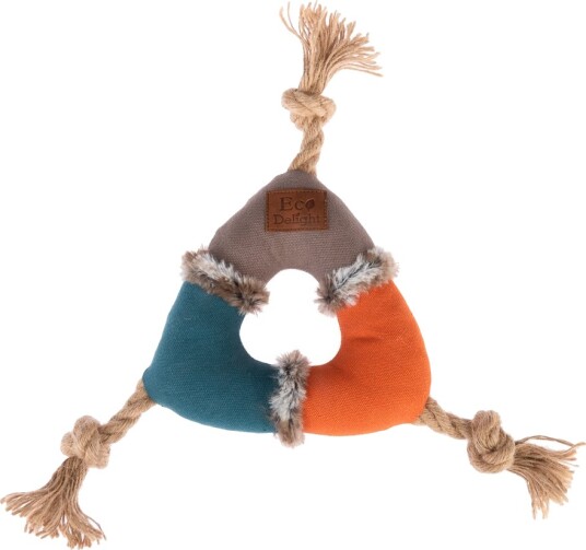 Tiaki Hundeleke Threeside Plysjtau Ø 17 cm