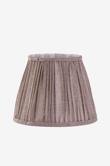 Alde & Lind Lampeskjerm Karin D23,5 linne veckad Beige