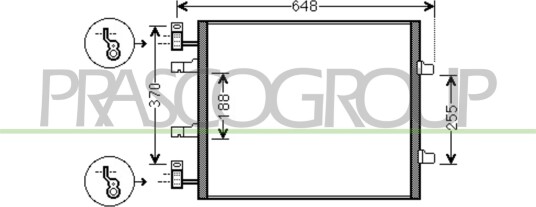 Kondensator klimaanlegg PRASCO DS952C003