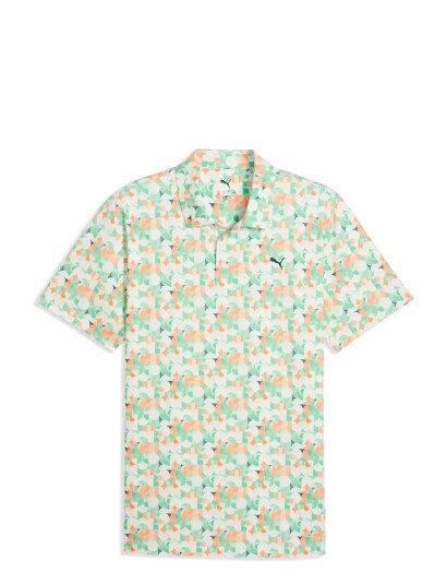 PUMA Golf Mattr Deco Polo Lc Cream XXL