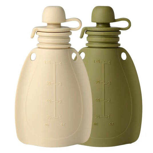 Mininor Smoothiepose/Klemmepose I Silikon Soft Rabbit/Moss Green