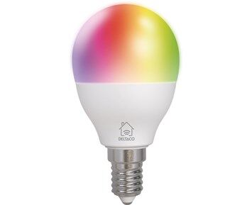 Deltaco Smart E14 RGB WiFi 4 9w G45 Dimbar Deltaco Smart E14 RGB WiFi 4 9w G45 Dimbar