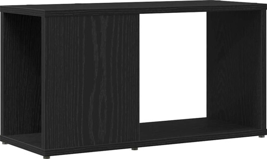  TV benk svart eik 60x24x32 cm konstruert tre