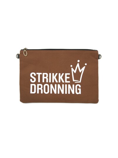 Kort Og Godt Strikkeveske Strikkedronning Brun