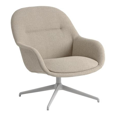 Muuto Muuto Fiber Lenestol Med Svingbar Ericture 240/ Grå Muuto Muuto Fiber Lenestol Med Svingbar Ericture 240/ Grå