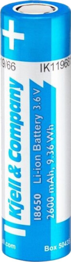 Kjell & Company 18650 Flat Top Li-ion-batteri 3,6 V 2600 mAh