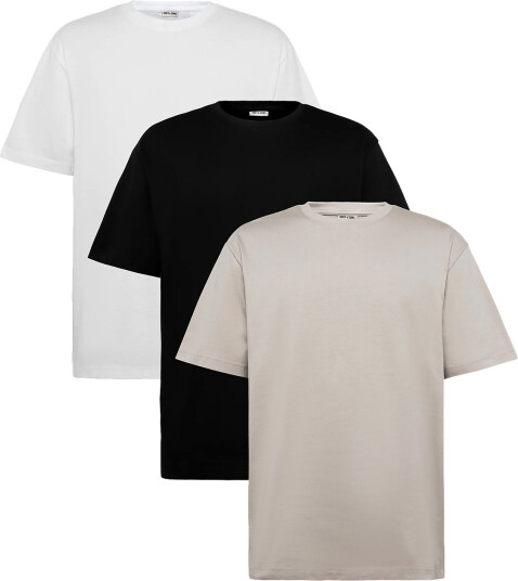 ONLY & SONS Onsfred Life Rlx Ss Tee 3Pack Black XS
