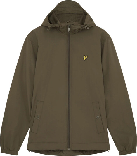 Lyle & Scott Zip Through Hooded Jacket Green S