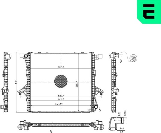 ERA 673347 Radiator motorkjøling