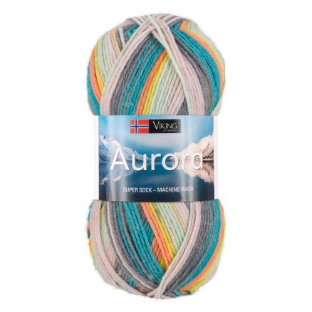 Viking Garn Aurora 621 Multi Petrol/ Orange/ Rosa
