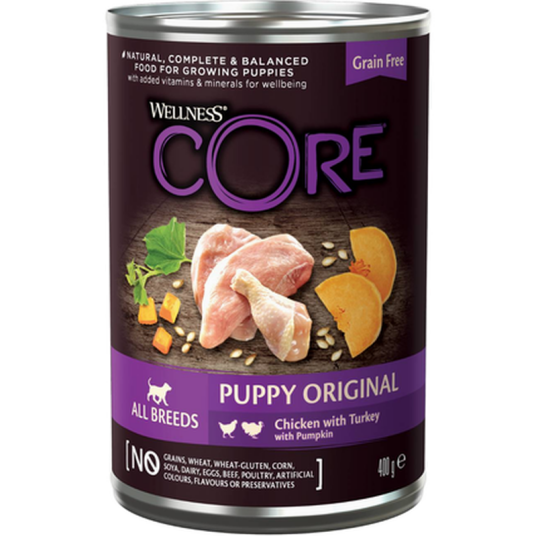 Dog Puppy 95 % Duo Protein All Breed Original 400 G X 6 Hund Hundefôr Våtfôr Core Petfood