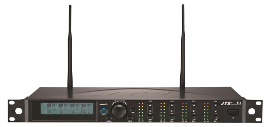 Jts R-4 Mottaker, 4 Kanaler I 1u 19" 4 Kanals Trådløst Mottaker, 662-698 Mhz