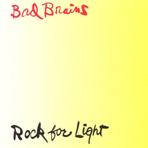 Bad Brains Rock For Light LP/Vinyl